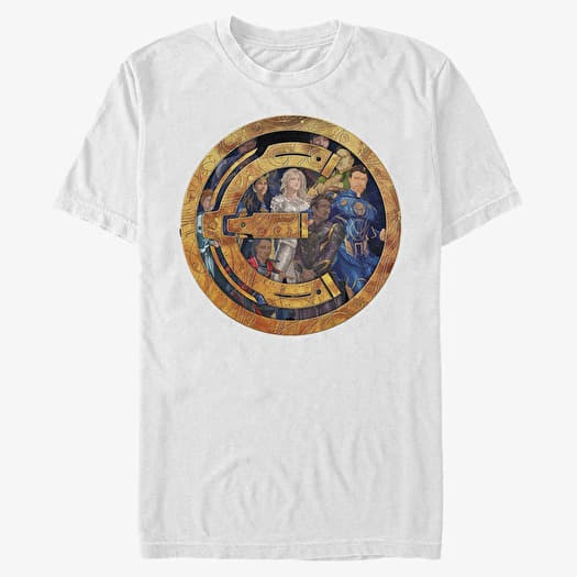 T-shirt Merch Marvel The Eternals - ETERNALS BADGE GROUP SHOT Unisex T-Shirt White