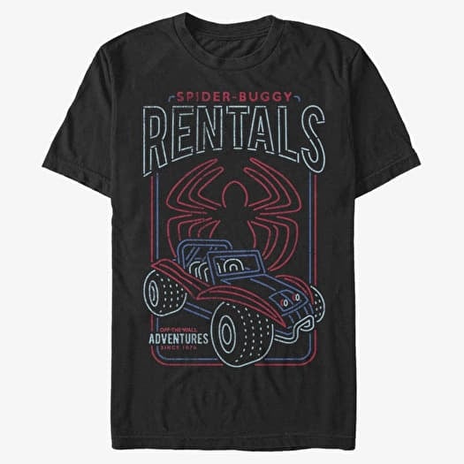 Camiseta Merch Marvel Spider-Man Classic - Spidey-Buggy Rentals Unisex T-Shirt Black