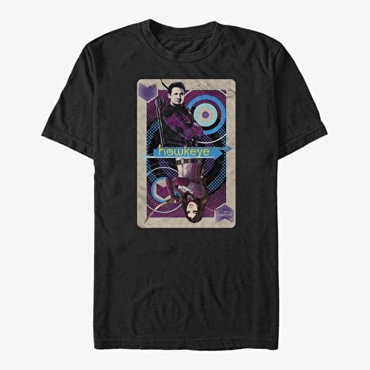 T-shirt Merch Marvel Hawkeye - Casted Cards Unisex T-Shirt Black