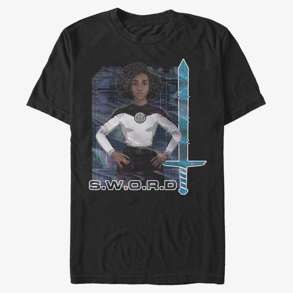 T-Shirts Merch Marvel WandaVision - Digital Wanda Unisex T-Shirt Black
