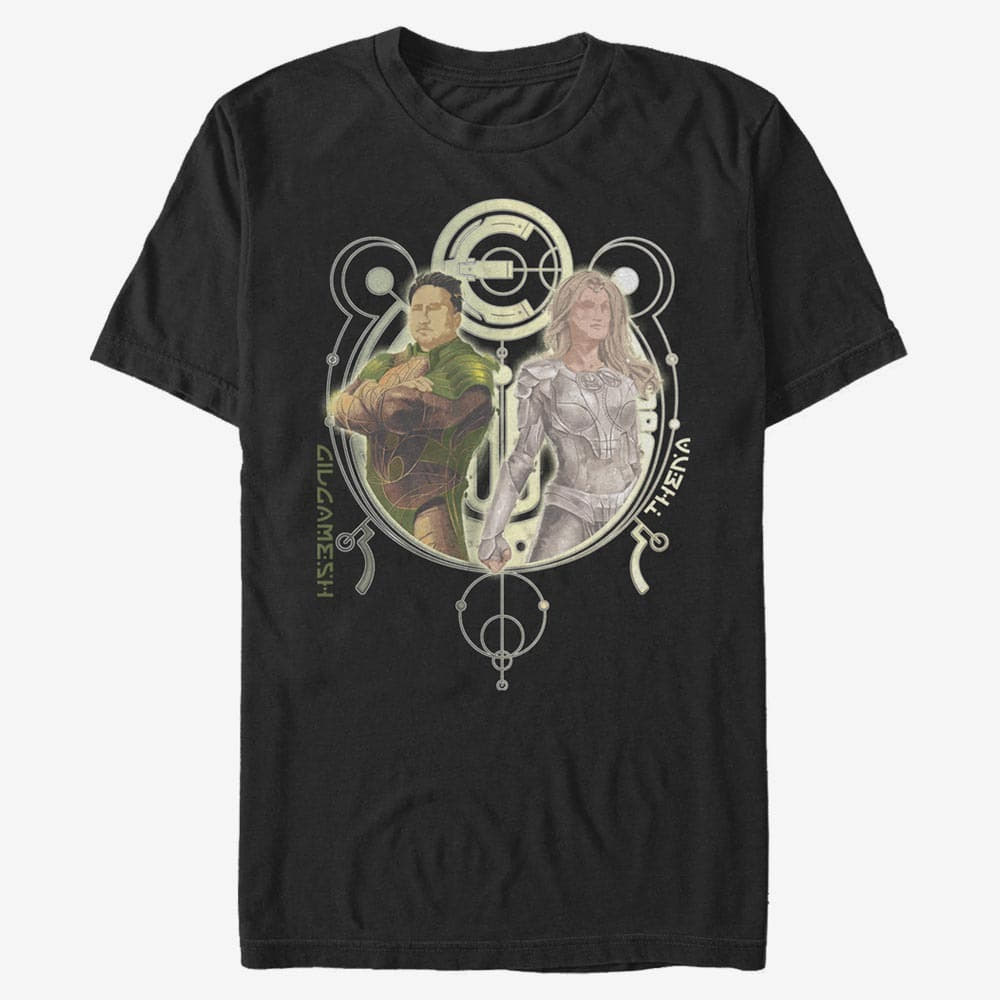 T-shirts Merch Marvel: Eternals - GILGAMESH THENA DUO Unisex T-Shirt Black