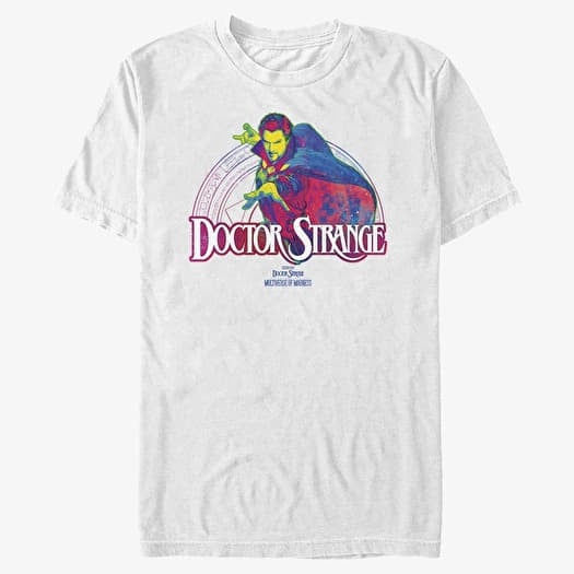 Merch Marvel Doctor Strange in the Multiverse of Madness - Doc Neon Unisex T-Shirt White