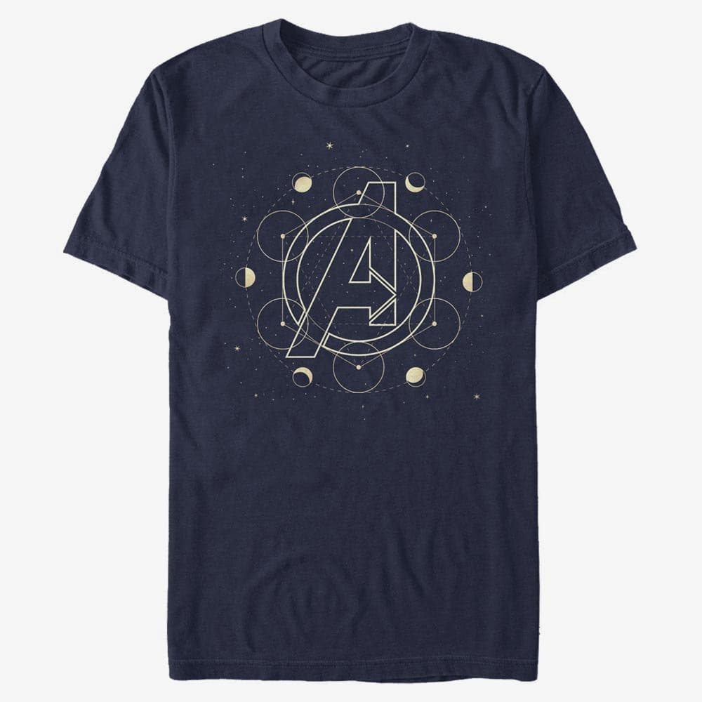 T-shirts Merch Marvel Classic - Astrological Avengers Unisex T-Shirt Navy Blue