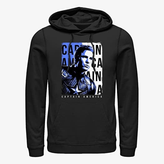Džemperis Merch Marvel Avengers: Endgame - Cap Unisex Hoodie Black