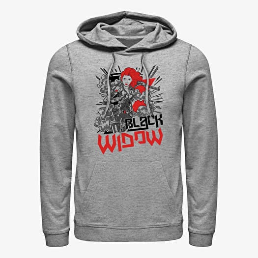 Sweatshirt Merch Marvel Black Widow - Black Widow Tone Unisex Hoodie Heather Grey