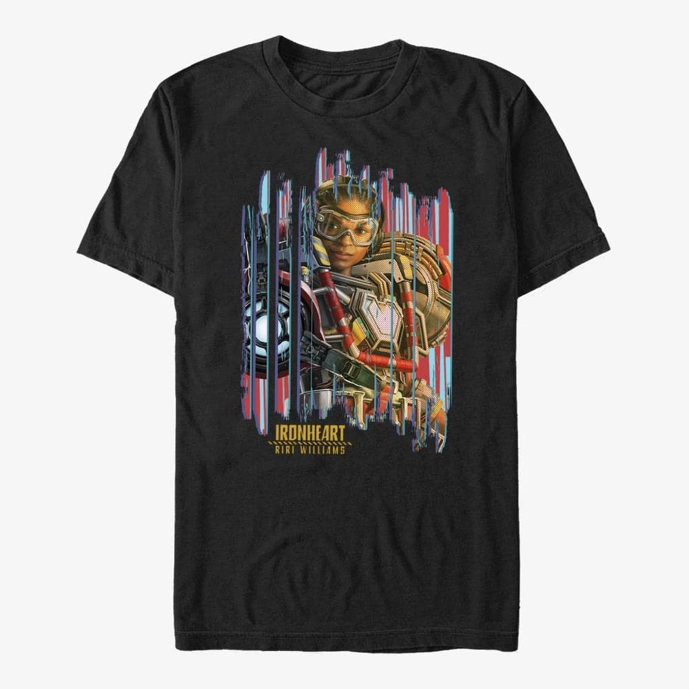 T-shirts Merch Marvel Black Panther: Wakanda Forever - Iron Heart Poster look Unisex T-Shirt Black