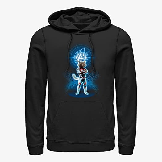 Sweatshirt Merch Marvel Avengers: Endgame - Avenger Raccoon Unisex Hoodie Black