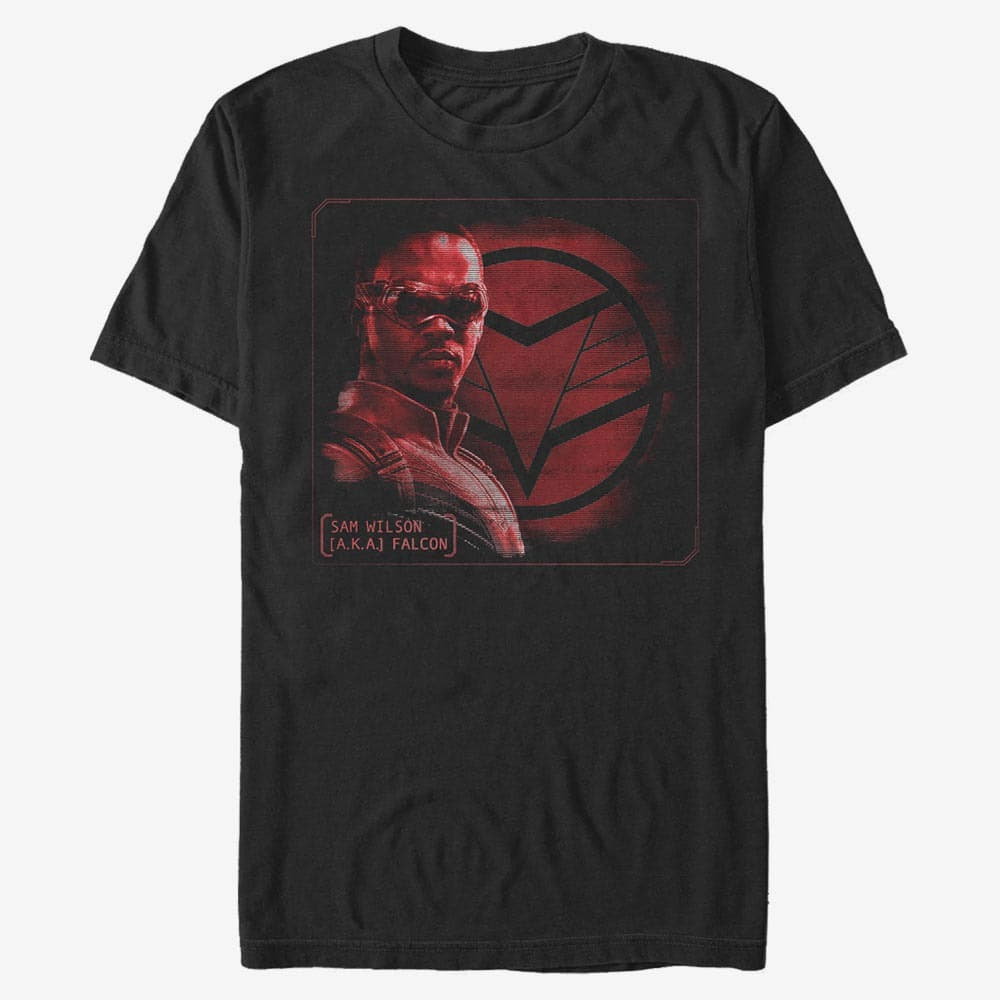 T-shirts Merch Marvel The Falcon and the Winter Soldier - Falcon Profile Unisex T-Shirt Black
