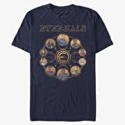 Merch Marvel: Eternals - ETERNALS CIRCULAR GOLD Unisex T-Shirt Navy Blue