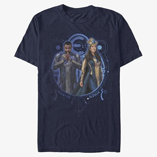 T-shirt Merch Marvel The Eternals - PHASTOS AJAK DUO Unisex T-Shirt Navy Blue