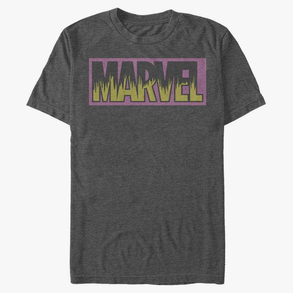 T-shirts Merch Marvel Other - Neon Logo Unisex T-Shirt Dark Heather Grey