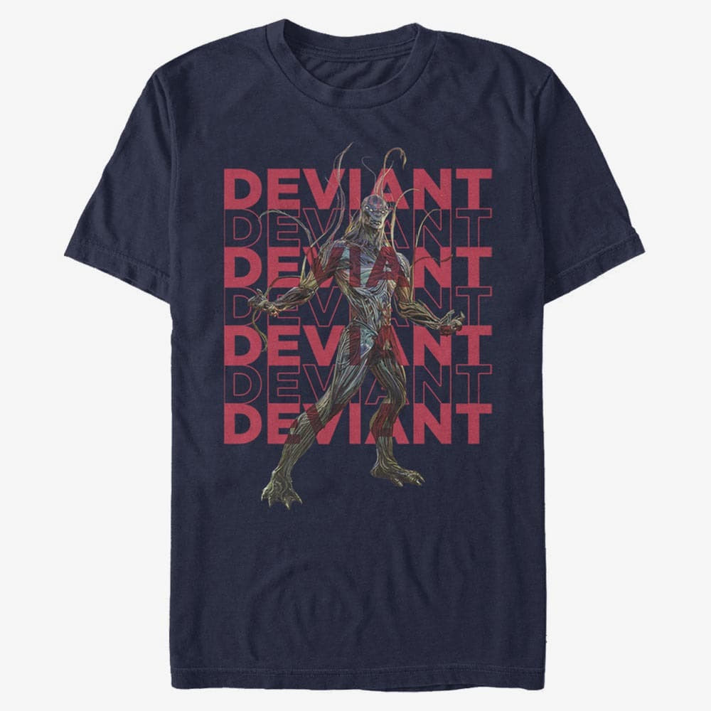 T-shirts Merch Marvel The Eternals - DEVIANT REPEATING Unisex T-Shirt Navy Blue