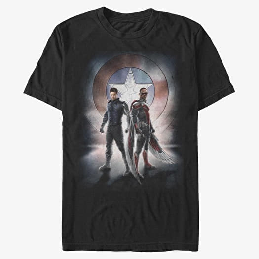 Majica Merch Marvel The Falcon and the Winter Soldier - Team Poster Unisex T-Shirt Black