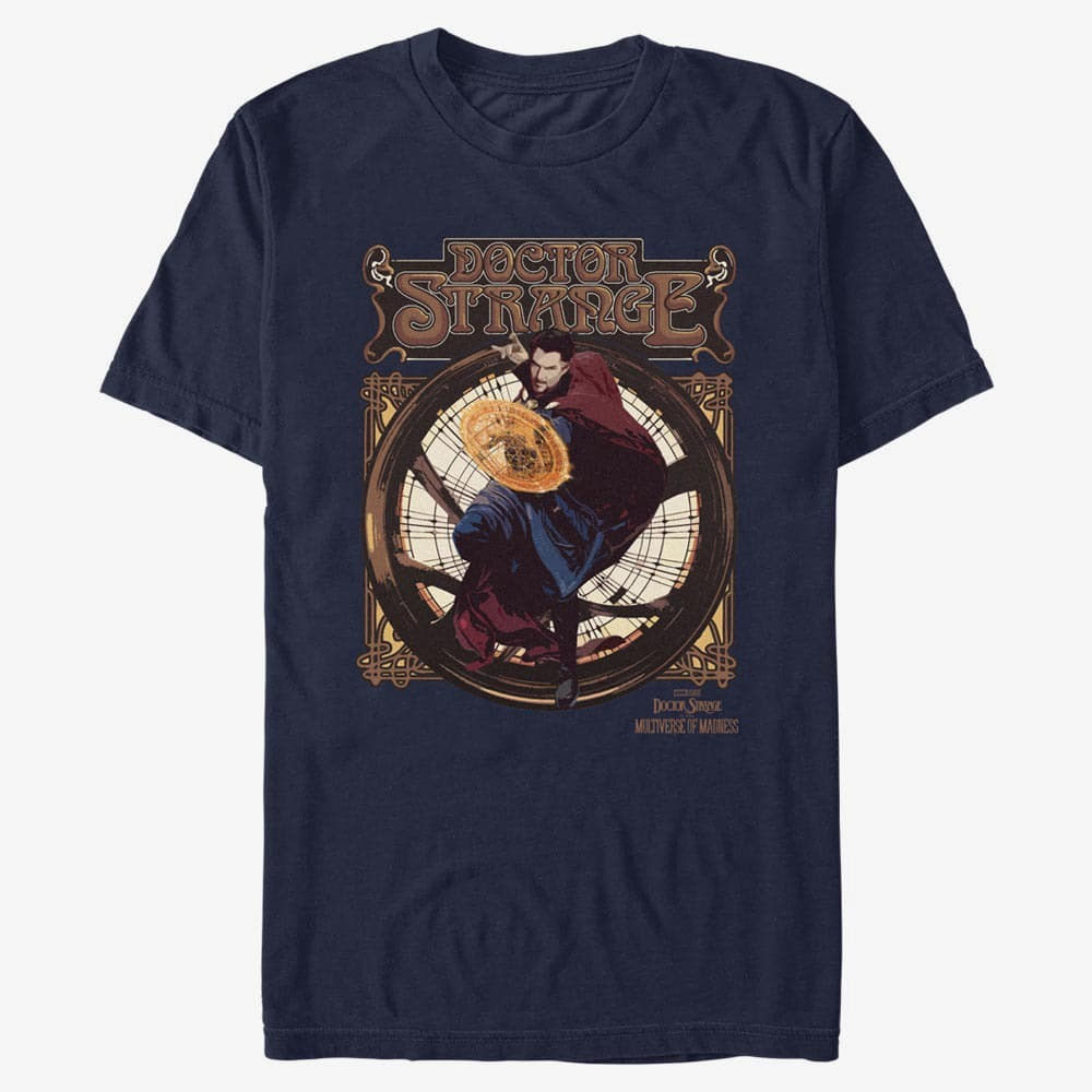 T-shirts Merch Marvel Doctor Strange in the Multiverse of Madness - Retro Seal Unisex T-Shirt Navy Blue