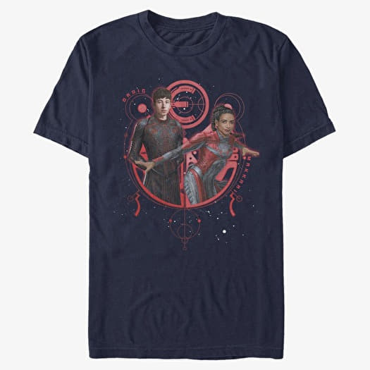 T-shirt Merch Marvel The Eternals - DRUIG AND MAKKARI DUO Unisex T-Shirt Navy Blue