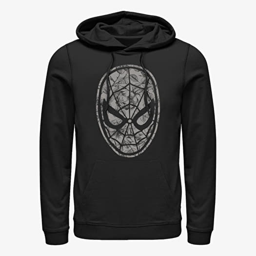 Majica Merch Marvel Spider-Man Classic - Dark Floral Spidey Unisex Hoodie Black