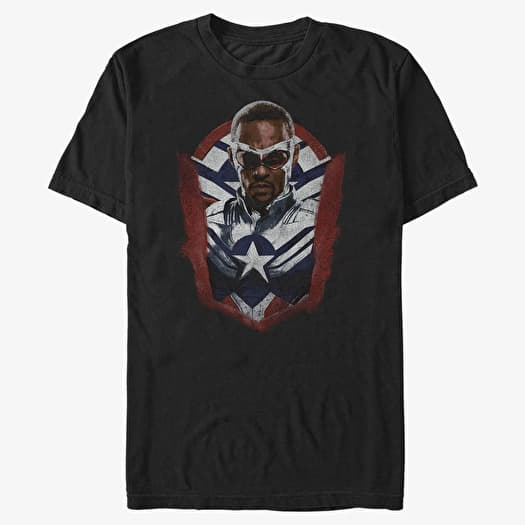 T-shirt Merch Marvel The Falcon and the Winter Soldier - All The Shield Unisex T-Shirt Black
