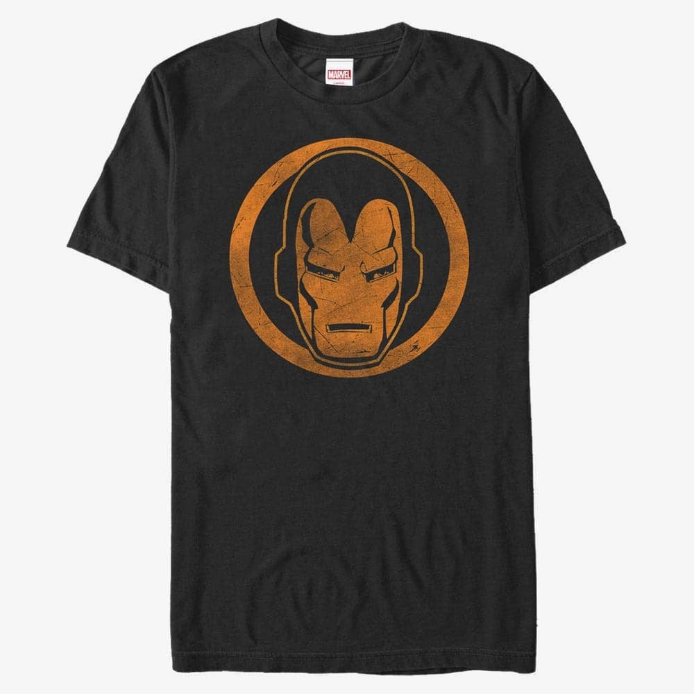 Magliette Merch Marvel Avengers Classic - Iron Orange Unisex T-Shirt Black