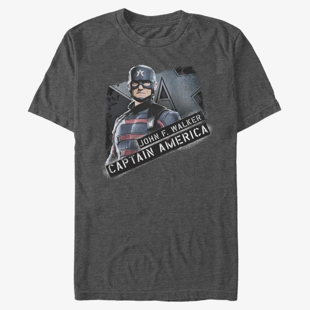 Trička Merch Marvel The Falcon and the Winter Soldier - You Want This Unisex T-Shirt Dark Heather Grey