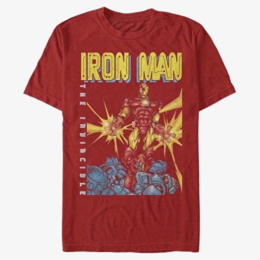 Majica Merch Marvel Avengers Classic - IRON MAN Unisex T-Shirt Red