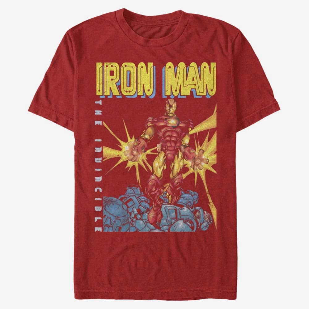 Majice Merch Marvel Avengers Classic - IRON MAN Unisex T-Shirt Red
