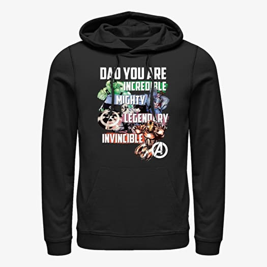 Kampsun Merch Marvel Avengers Classic - Avenger Dad Unisex Hoodie Black