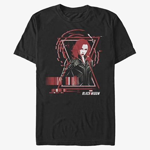 Tričko Merch Marvel Black Widow - Widow Barcode Unisex T-Shirt Black