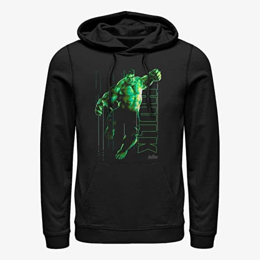 Mikina Merch Marvel - Hulk Glow Unisex Hoodie Black