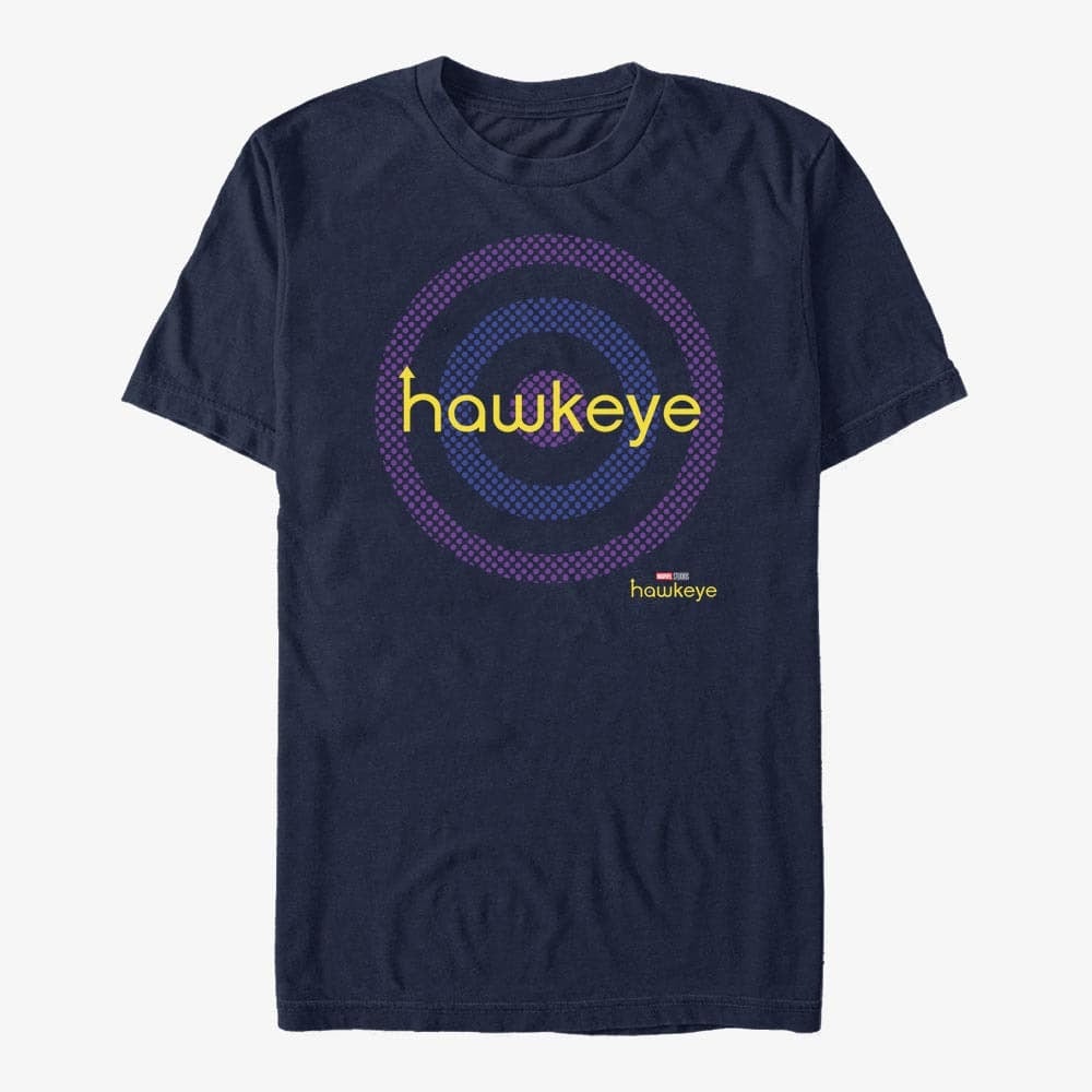 Футболки Merch Marvel Hawkeye - Bullseye Target Logo Unisex T-Shirt Navy Blue