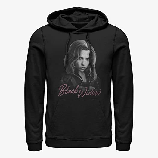 Pulóver Merch Marvel Black Widow - Black Widow Mono Unisex Hoodie Black
