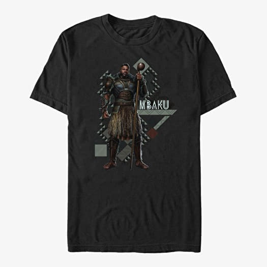 Merch Marvel Black Panther: Wakanda Forever - Mbaku Pattern Unisex T-Shirt Black
