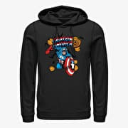 Merch Marvel Avengers Classic - Captain Pumpkins Unisex Hoodie Black