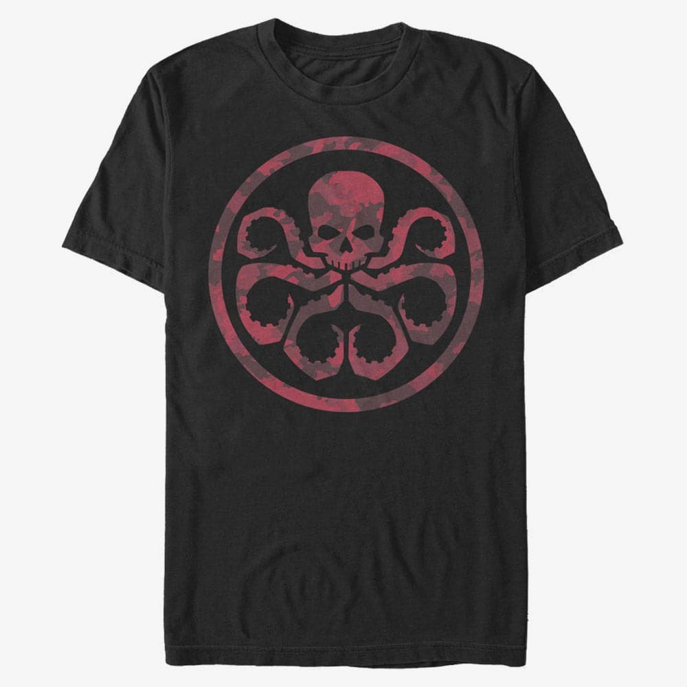 T-Shirts Merch Marvel Avengers Classic - Hydra Camo Unisex T-Shirt Black