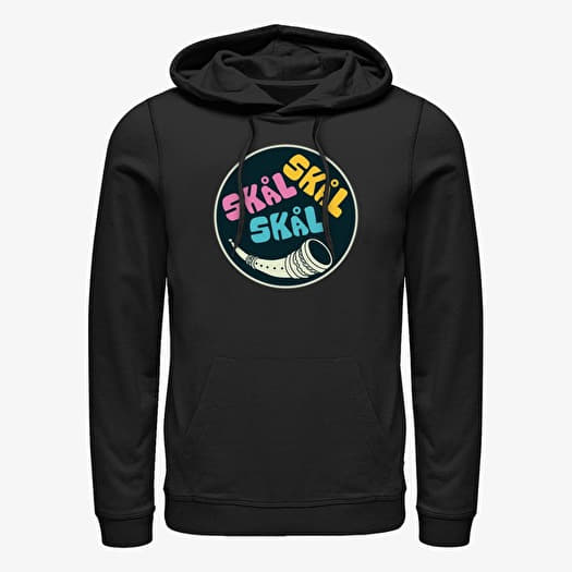 Felpa Merch Marvel Thor: Love and Thunder - Skal Badge Unisex Hoodie Black