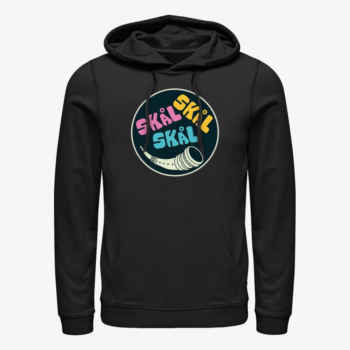 Felpe Merch Marvel Thor: Love and Thunder - Skal Badge Unisex Hoodie Black