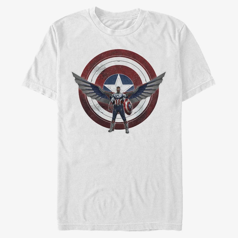 T-shirts Merch Marvel The Falcon and the Winter Soldier - Wield The Shield Unisex T-Shirt White