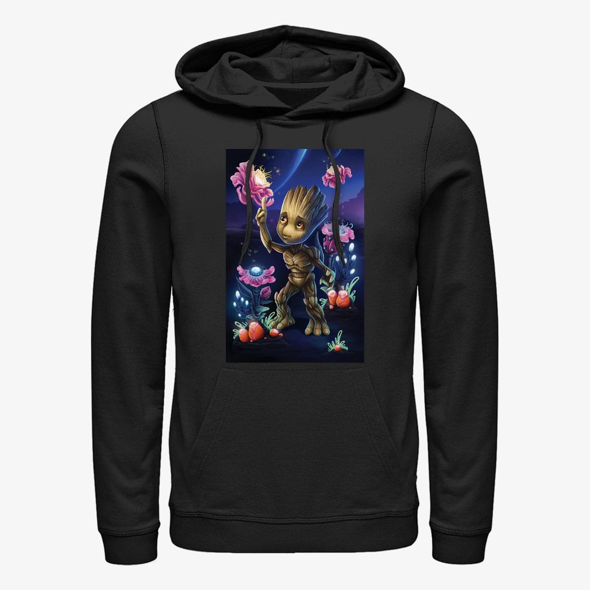 Sweatshirts Merch Marvel Guardians Of The Galaxy Classic - GROOT PLANTS Unisex Hoodie Black