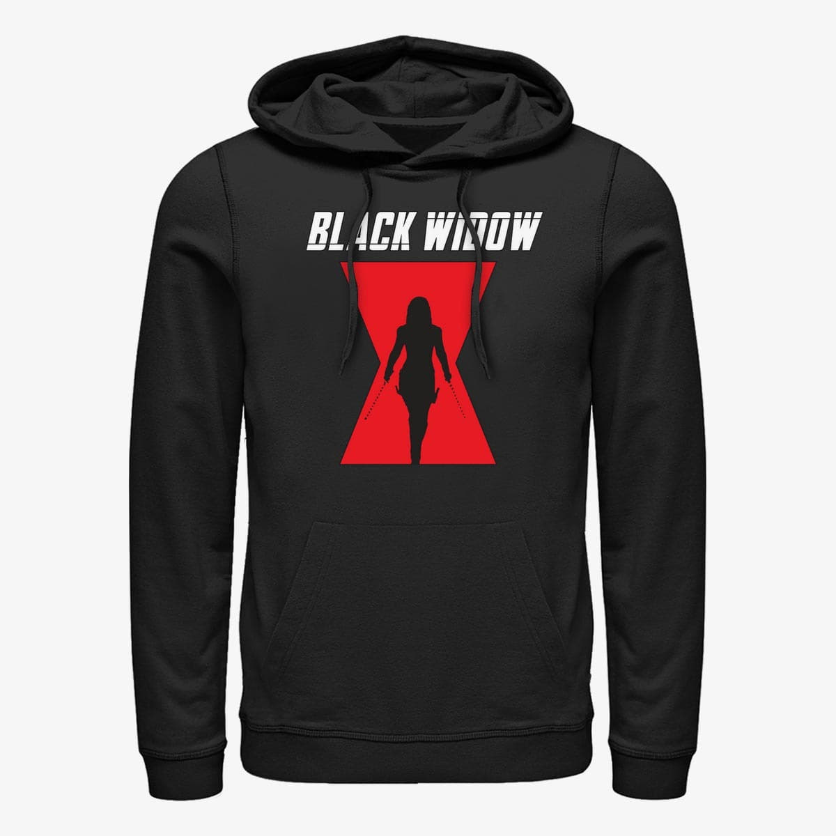 Dukserice Merch Marvel Black Widow: Movie - LOGO Unisex Hoodie Black