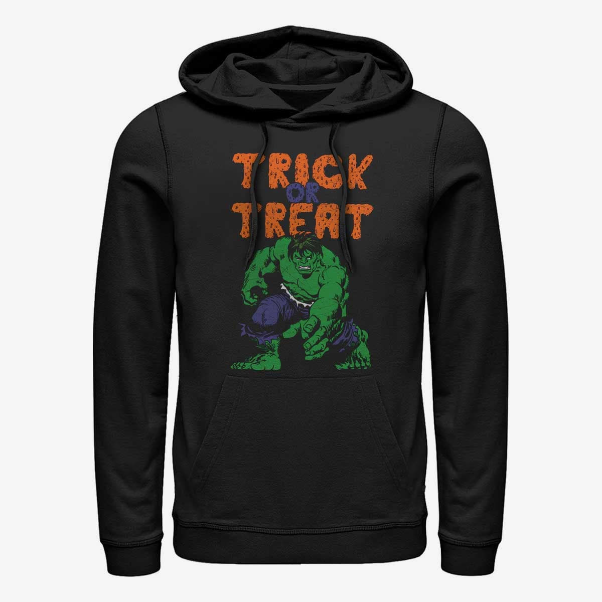 Moletons e blusas de moletom Merch Marvel Avengers Classic - Hulk Treats Unisex Hoodie Black