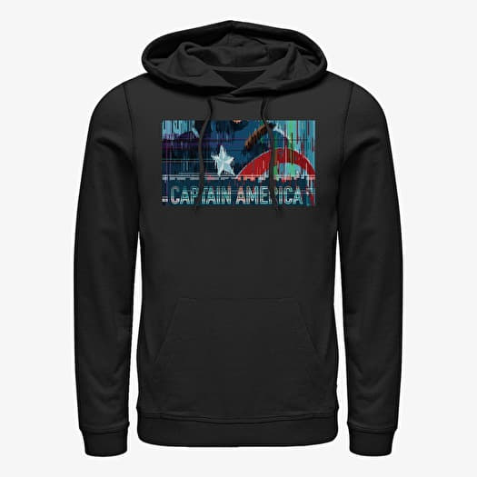 Džemperis Merch Marvel - Vibrant Cap Unisex Hoodie Black
