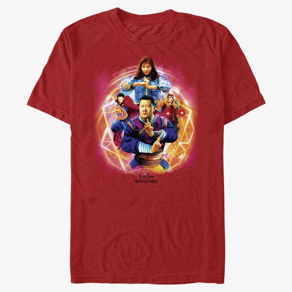 T-shirts Merch Marvel Doctor Strange in the Multiverse of Madness - Strong Three Unisex T-Shirt Red