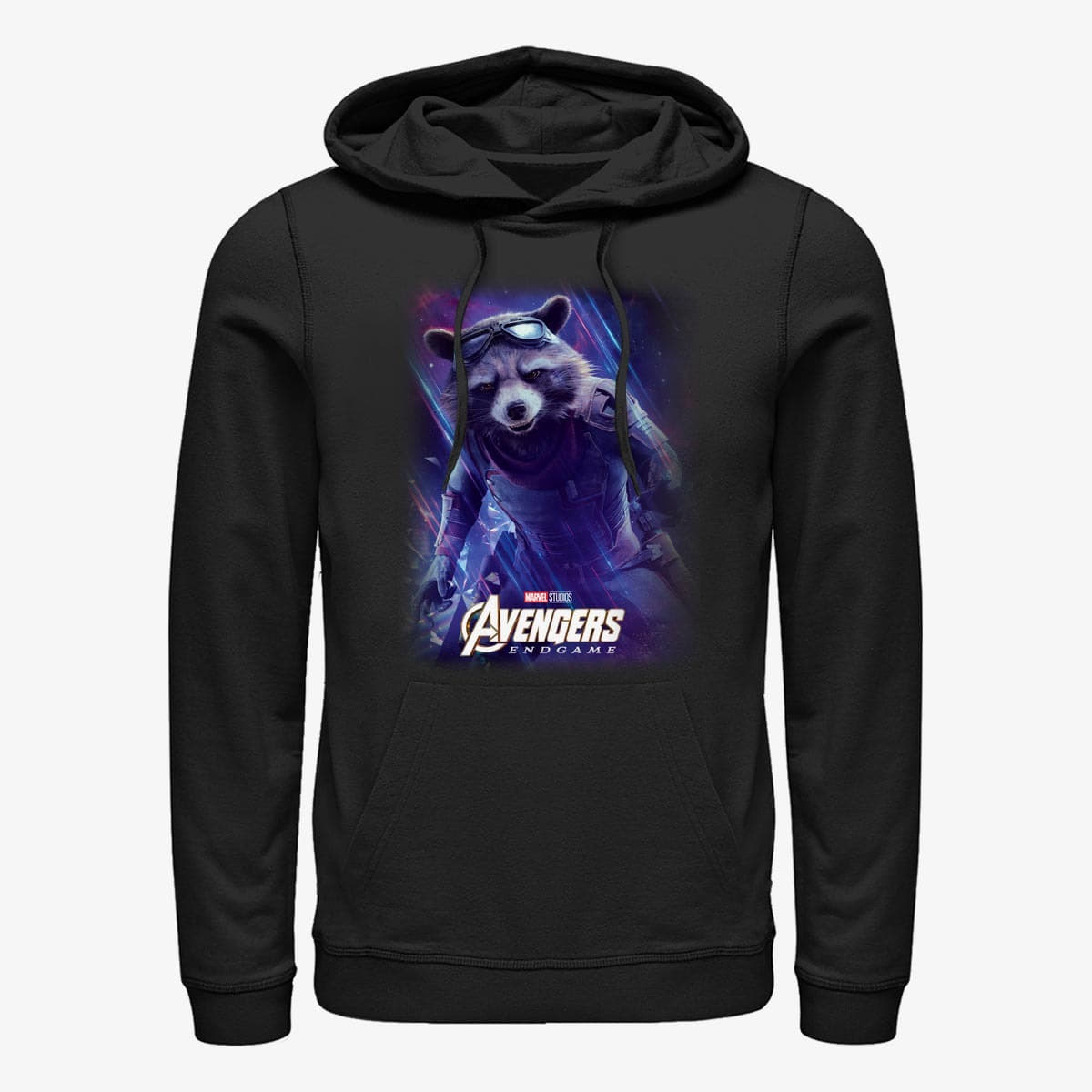 Sweatshirts Merch Marvel Avengers: Endgame - Space Raccon Unisex Hoodie Black