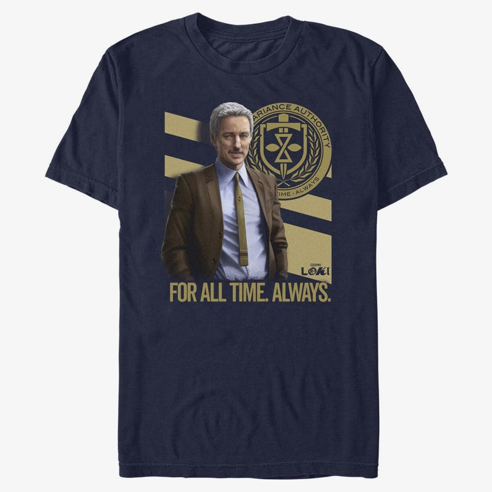 T-shirts Merch Marvel Loki - Mobius Of Time Unisex T-Shirt Navy Blue