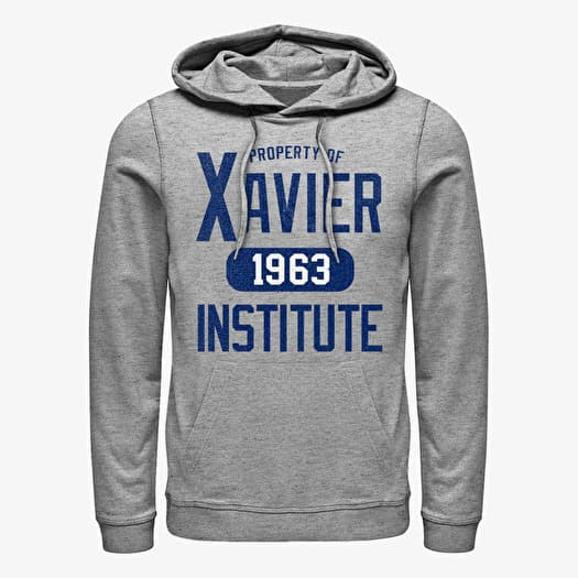 Sweatshirt Merch Marvel X-Men - Varsity Shirt Unisex Hoodie Heather Grey