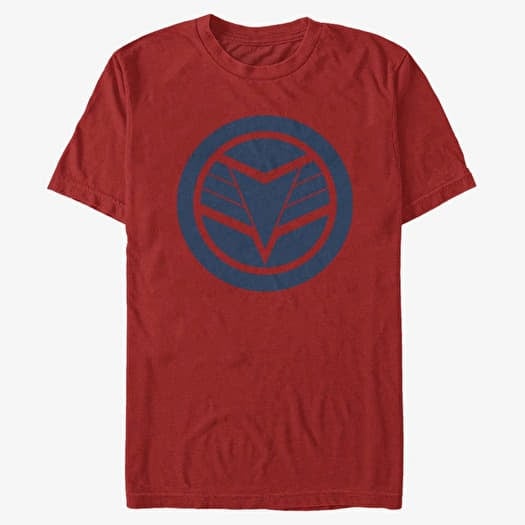 Majica Merch Marvel The Falcon and the Winter Soldier - Blue Shield Unisex T-Shirt Red