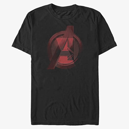 Tričko Merch Marvel Black Widow - Widow Avenger Logo Unisex T-Shirt Black