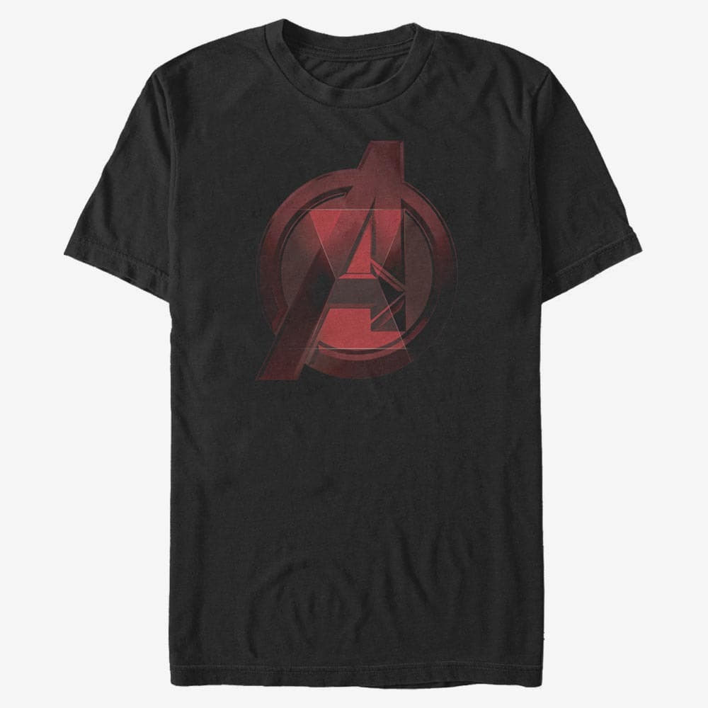 Футболки Merch Marvel Black Widow - Widow Avenger Logo Unisex T-Shirt Black