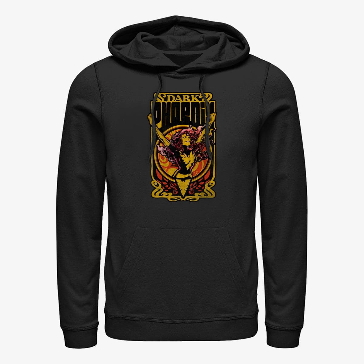 Hoodies and sweatshirts  Merch Marvel X-Men - Dark Phoenix Fire Unisex Hoodie Black
