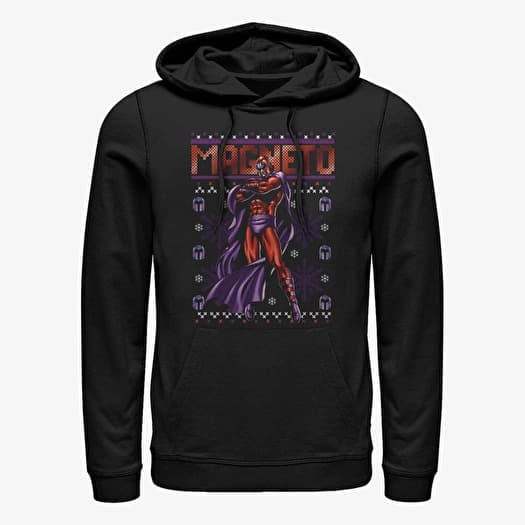 Mikina Merch Marvel X-Men - Magneto Ugly Sweater Unisex Hoodie Black