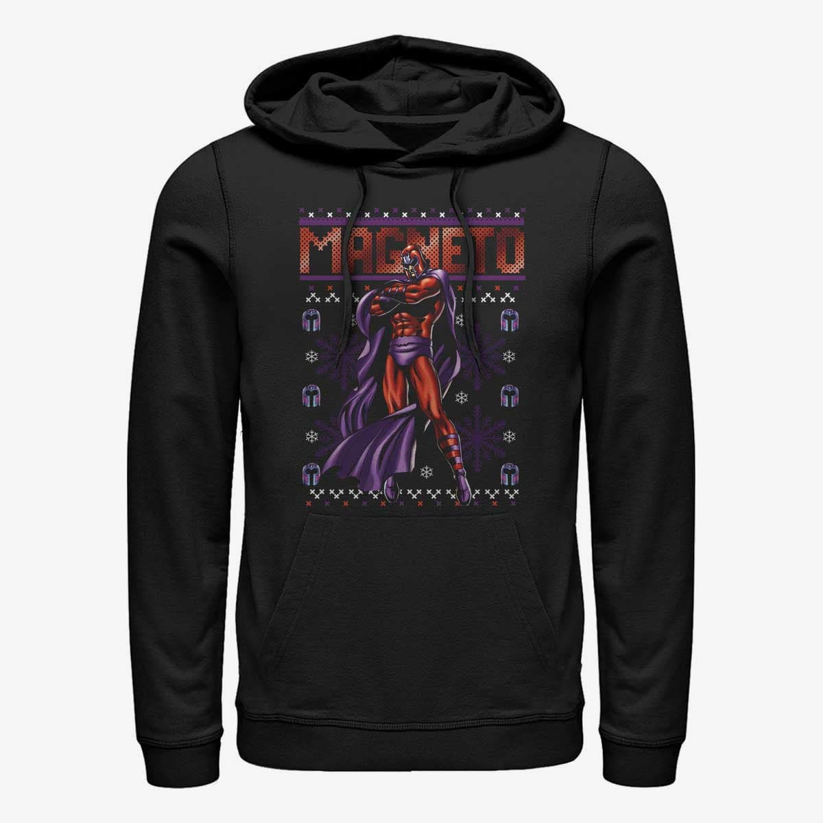 Sudaderas Merch Marvel X-Men - Magneto Ugly Sweater Unisex Hoodie Black